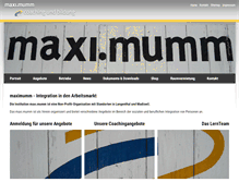 Tablet Screenshot of maximumm.ch